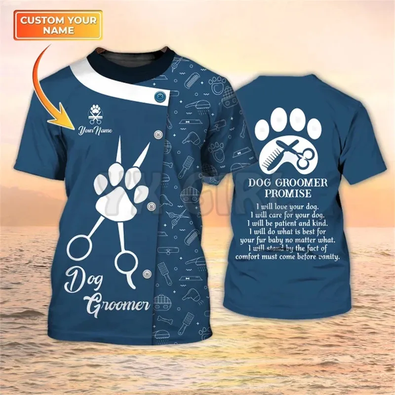 Men'S Groom - Camiseta 3D de Verano para Peluquero