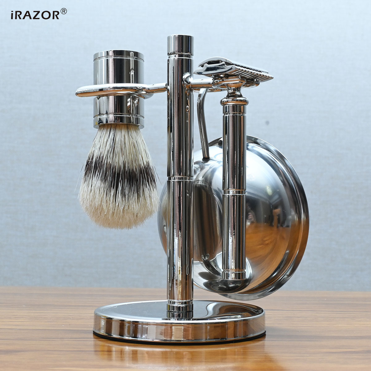 Mens Vintage Grooming Kit - IRAZOR Classic Vintage doble filo maquinilla