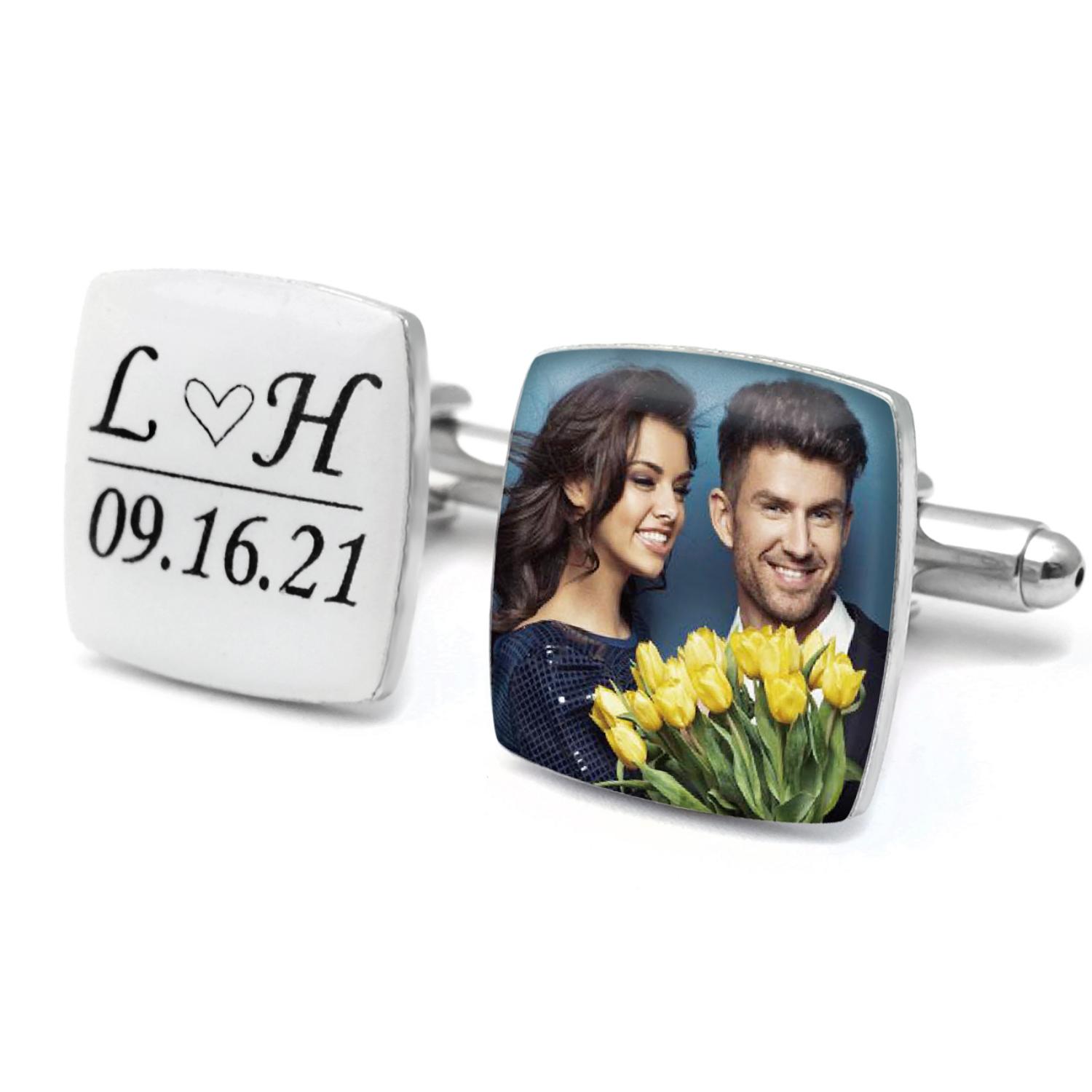 Gemelos con foto personalizada - Men'S Grooming For Wedding reseña y precio