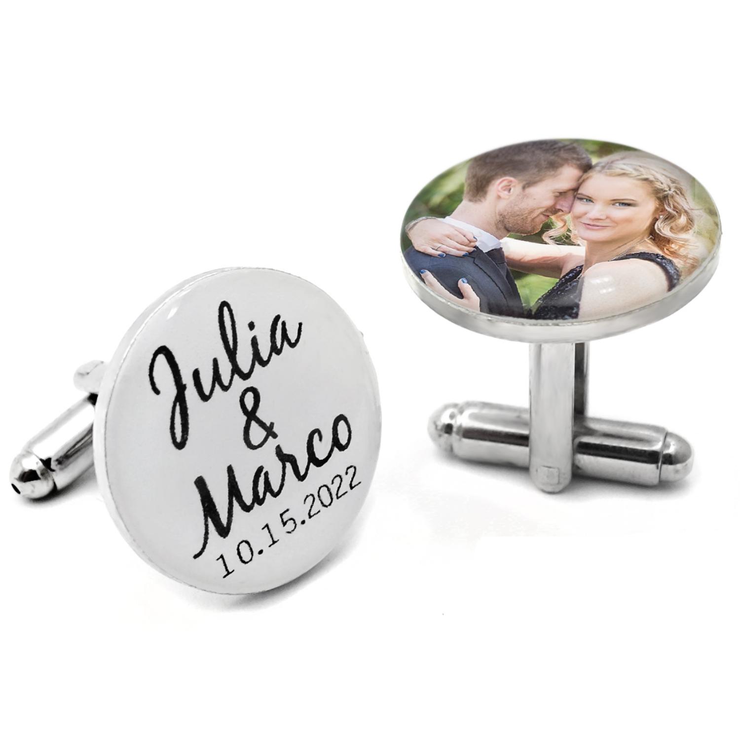 Gemelos con foto personalizada - Men'S Grooming For Wedding reseña y precio