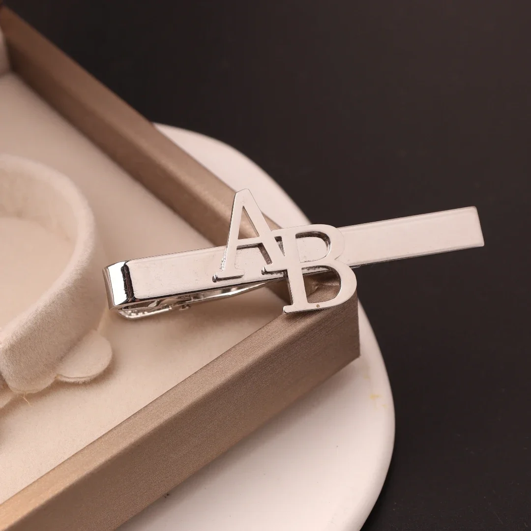 Clip de corbata con inicial pe - Men'S Grooming For Wedding reseña y precio
