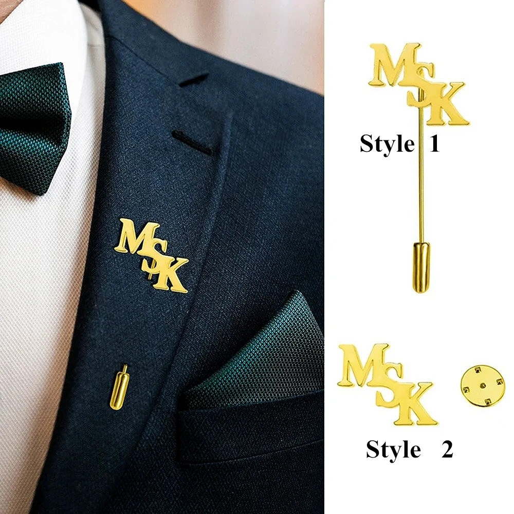 Pin de solapa con nombre perso - Men'S Groom reseña y precio